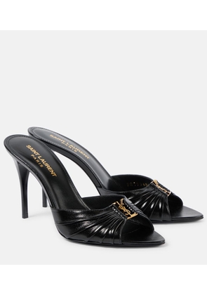 Saint Laurent Babylone 90 leather mules