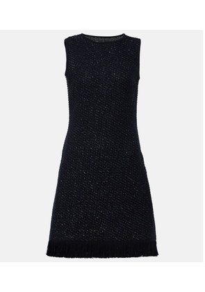 Oscar de la Renta Cotton-blend tweed minidress