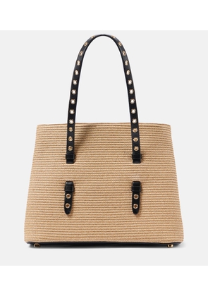Alaia Mina 25 Medium paper straw tote bag