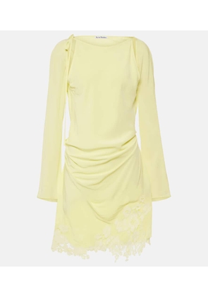 Acne Studios Cutout lace-trimmed minidress