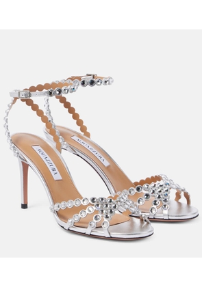 Aquazzura Tequila 85 embellished leather sandals