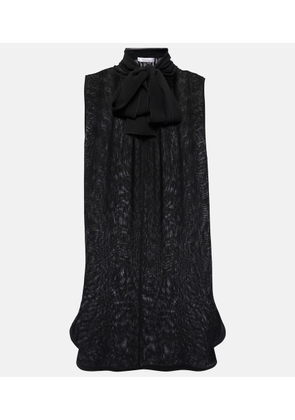 Max Mara Mela bow-detail silk top