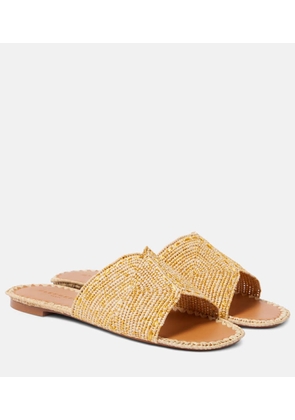 Clergerie Ineni raffia slides