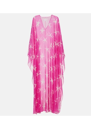 Valentino Printed silk chiffon kaftan