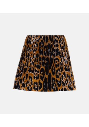 Alaia Leopard-print miniskirt