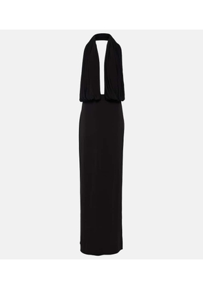 Magda Butrym Draped halterneck jersey gown