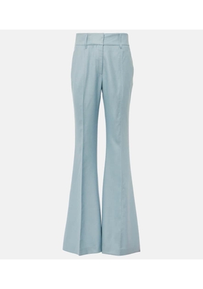 Gabriela Hearst Rhein high-rise silk and wool flared pants