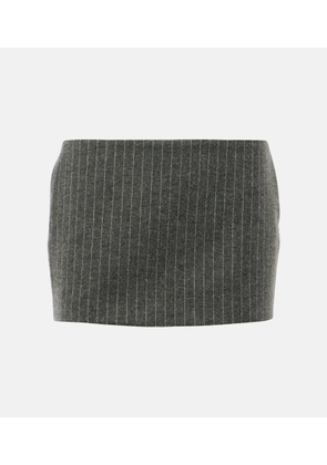 Alex Perry Pinstripe low-rise miniskirt