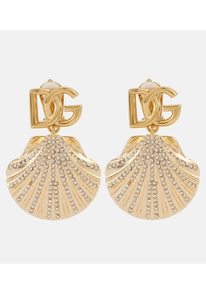 Dolce&Gabbana Capri DG embellished clip-on earrings