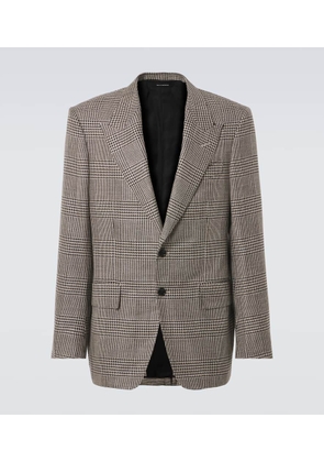 Tom Ford Shelton houndstooth wool-blend blazer