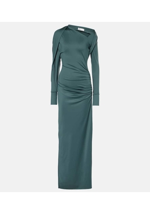 Victoria Beckham Ruched asymmetric gown