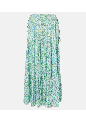 Poupette St Barth Colleen printed wide-leg pants