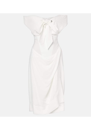 Vivienne Westwood Bridal bow-detail midi dress