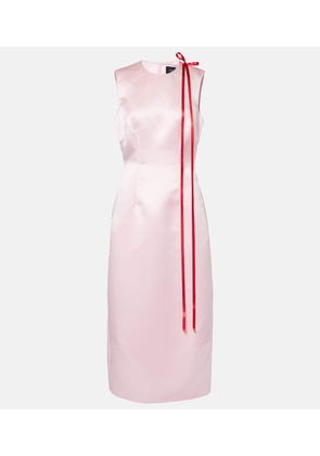 Simone Rocha Bow-detail satin midi dress