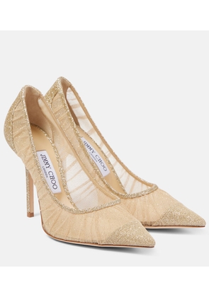 Jimmy Choo Love 100 glitter pumps