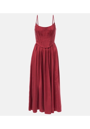 Zimmermann Silk satin bustier dress