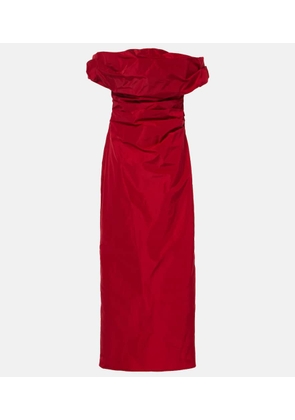 Staud Andrea taffeta midi dress