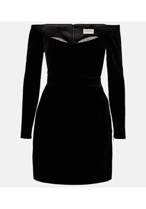 The New Arrivals Ilkyaz Ozel Farah crystal-embellished silk minidress