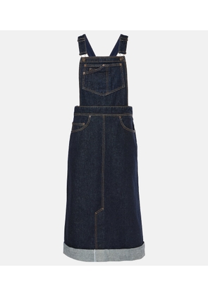 Victoria Beckham Convertible denim midi skirt