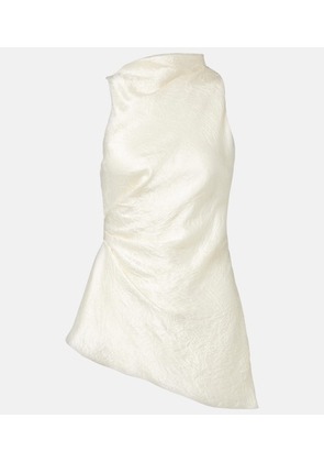 McQueen Draped satin top