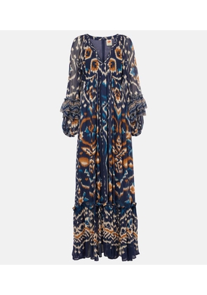 Farm Rio Gathered floral maxi dress