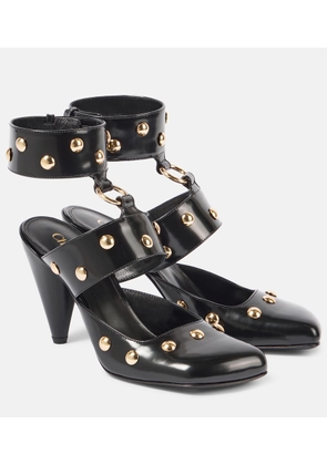 Chloe Jade studded leather pumps