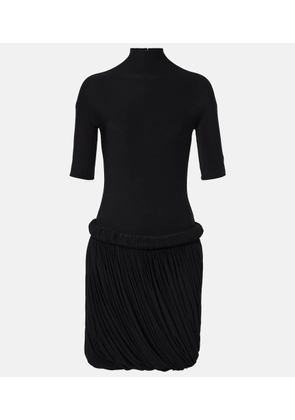 Alaia Draped jersey midi dress