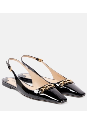 Tom Ford Whitney patent leather slingback flats