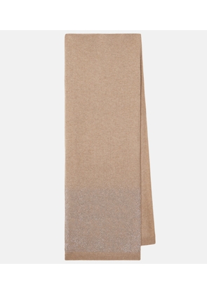 Max Mara Bari rhimestone-embellished cashmere scarf