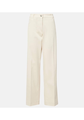 Moncler Cotton gabardine straight pants