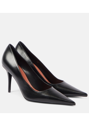 Amina Muaddi Barbara 90 leather pumps