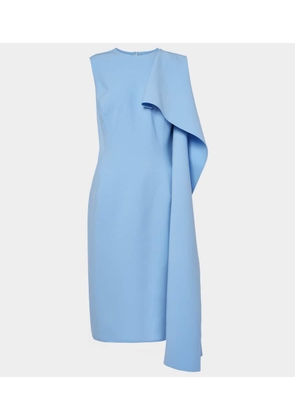 Oscar de la Renta Ruffled wool-blend midi dress