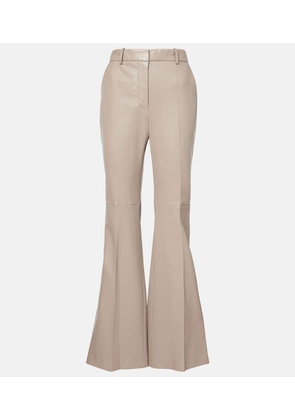 Joseph Tafira leather flared pants
