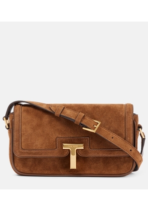 Tom Ford Wallis Mini suede crossbody bag