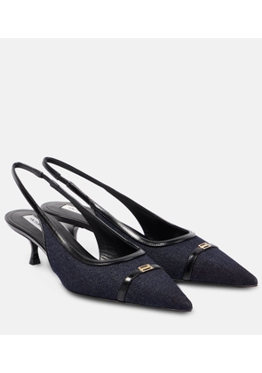 Victoria Beckham Denim slingback pumps