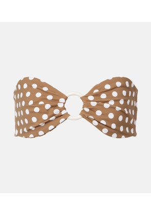 Marysia Coronada polka-dot bandeau bikini top
