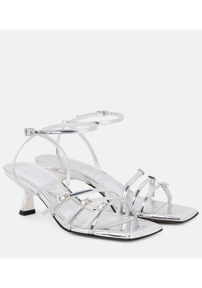 Souliers Martinez Teresa 60 metallic leather sandals