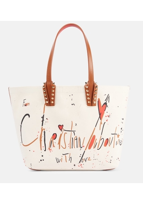 Christian Louboutin Cabata Large leather-trimmed tote bag