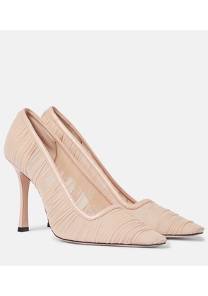 Jimmy Choo Lotta 100 tulle pumps