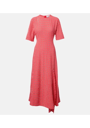 Ganni Seersucker midi dress