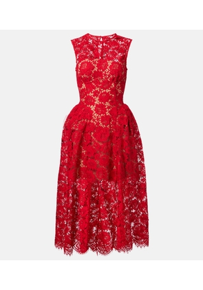 Self-Portrait Floral lace cocktail dress