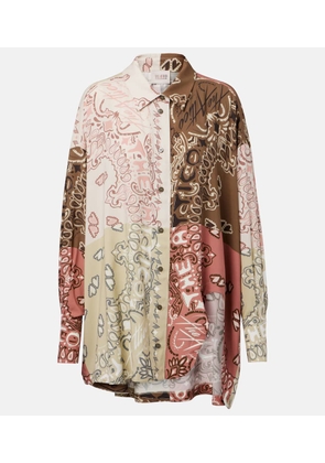 The Attico Bandana oversized muslin shirt