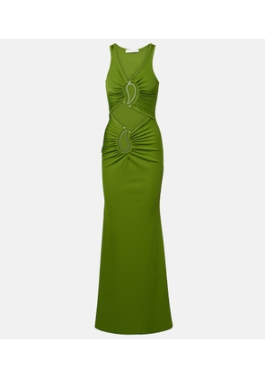 Christopher Esber Paisley gathered maxi dress