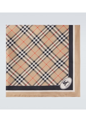 Burberry Burberry Check silk twill scarf