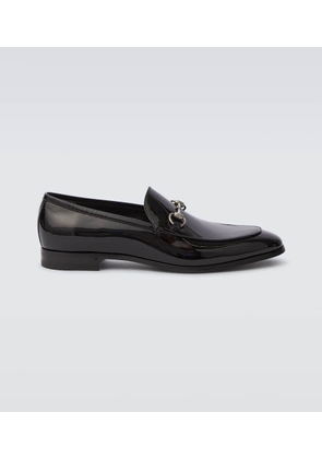 Gucci Horsebit patent leather loafers