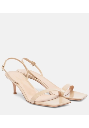 Gianvito Rossi Ribbon patent leather sandals