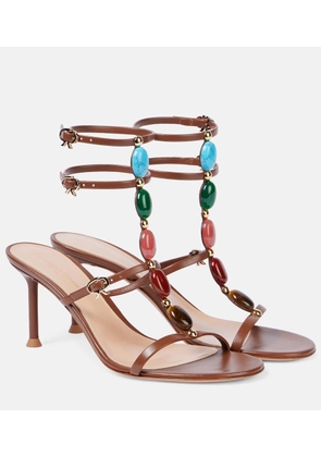 Gianvito Rossi Shanti 70 embellished leather sandals