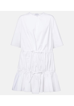 Alaia Tiered cotton minidress