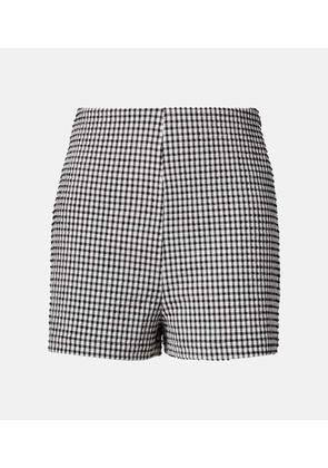 Rohe High-rise gingham shorts