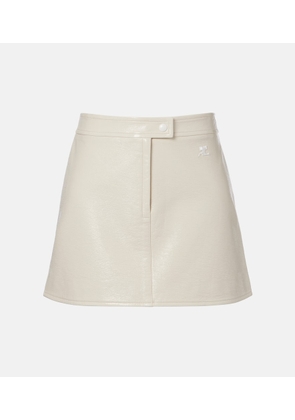 Courreges Reedition faux leather miniskirt